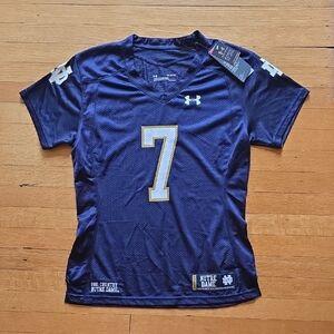 NWT, Under Armour, Notre Dame, Fighting Irish Replica Jersey, Women's S
